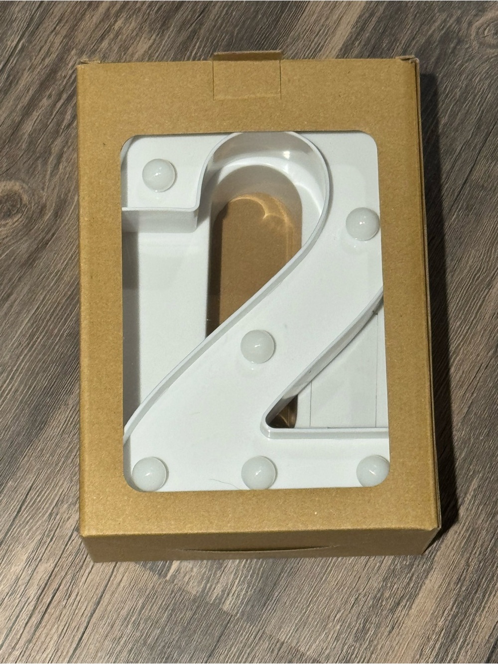 White Decorative Number '20’ LED Accent Light - Home Accents